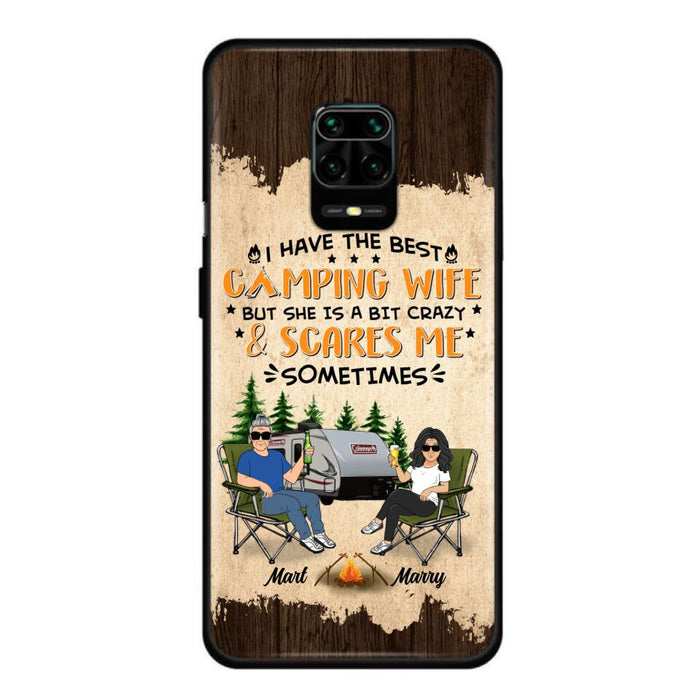 Custom Personalized Camping Couple Phone Case - Gift Idea For Camping Lover - I Have The Best Camping Wife But She Is A Bit Crazy & Scares Me Sometimes - Case For Xiaomi, Oppo And Huawei