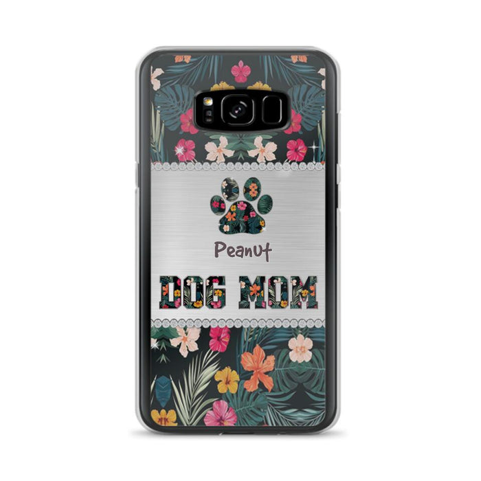 Personalized Custom Phone Case Dog Mom Met Pattern - Gifts Idea For Dog Lover - Dog Mom - Case For Iphone & Samsung