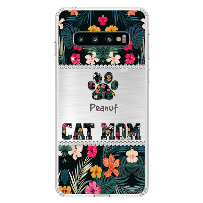 Personalized Custom Phone Case Cat Mom Met Pattern - Gifts Idea For Cat Lover - Cat Mom - Case For Iphone & Samsung