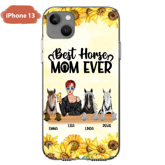 Custom Personalized Horse Mom Phone Case, Gift for Horse Lovers - Life Is Better With Horses