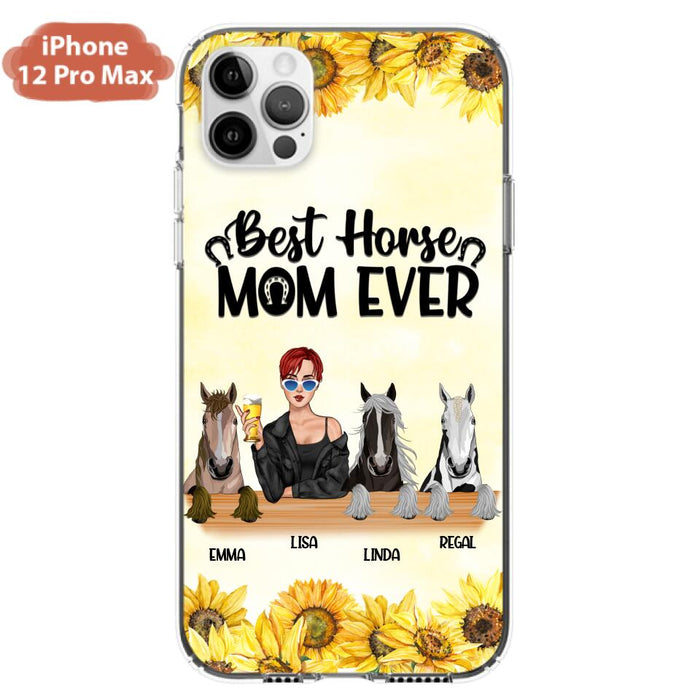 Custom Personalized Horse Mom Phone Case, Gift for Horse Lovers - Life Is Better With Horses