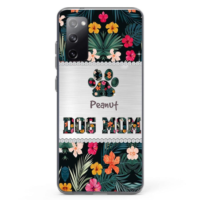 Personalized Custom Phone Case Dog Mom Met Pattern - Gifts Idea For Dog Lover - Dog Mom - Case For Iphone & Samsung