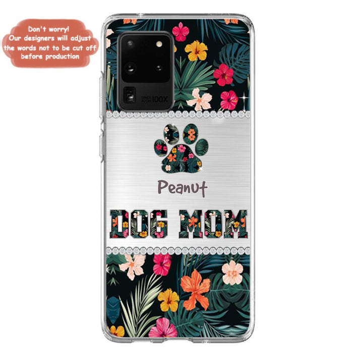 Personalized Custom Phone Case Dog Mom Met Pattern - Gifts Idea For Dog Lover - Dog Mom - Case For Iphone & Samsung