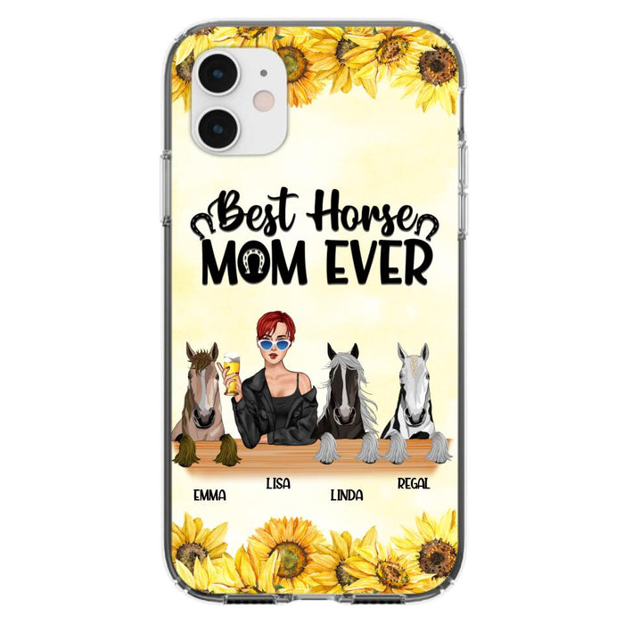 Custom Personalized Horse Mom Phone Case, Gift for Horse Lovers - Life Is Better With Horses