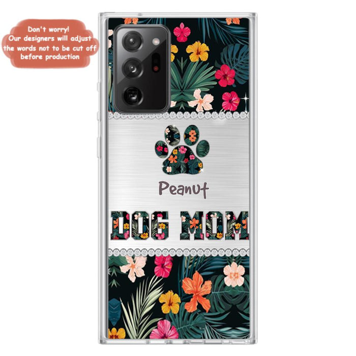 Personalized Custom Phone Case Dog Mom Met Pattern - Gifts Idea For Dog Lover - Dog Mom - Case For Iphone & Samsung