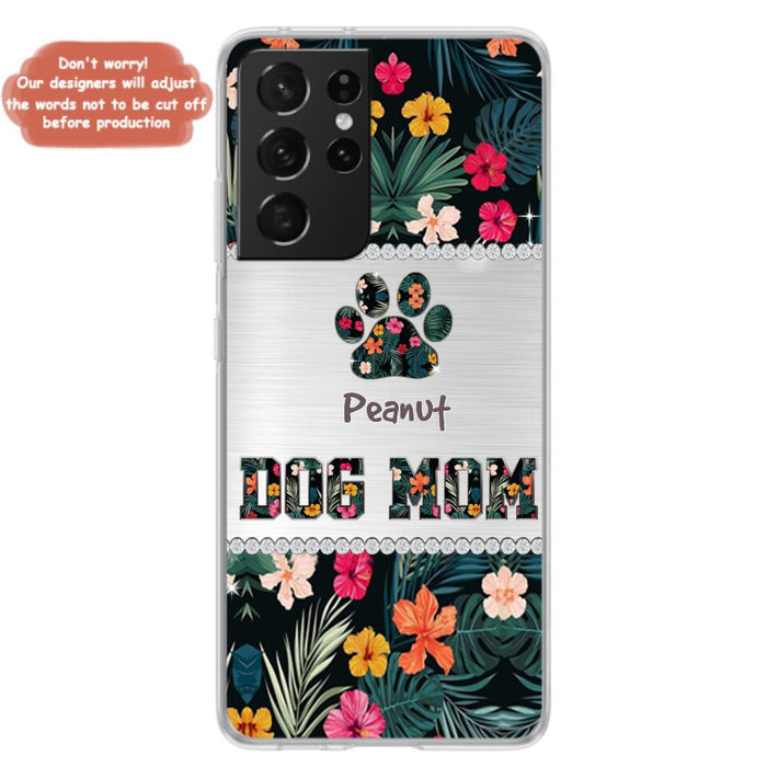 Personalized Custom Phone Case Dog Mom Met Pattern - Gifts Idea For Dog Lover - Dog Mom - Case For Iphone & Samsung