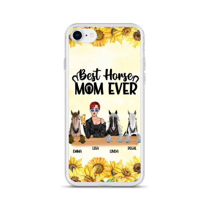 Custom Personalized Horse Mom Phone Case, Gift for Horse Lovers - Life Is Better With Horses