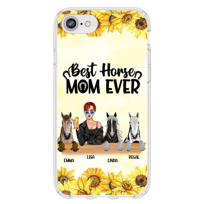 Custom Personalized Horse Mom Phone Case, Gift for Horse Lovers - Life Is Better With Horses