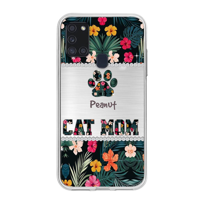 Personalized Custom Phone Case Cat Mom Met Pattern - Gifts Idea For Cat Lover - Cat Mom - Case For Iphone & Samsung