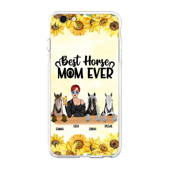 Custom Personalized Horse Mom Phone Case, Gift for Horse Lovers - Life Is Better With Horses