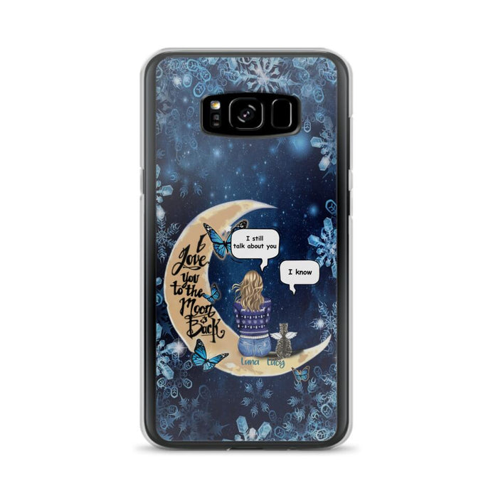 Custom Personalized Pet Mom Conversation Phone Case - Woman With Upto 4 Pets - Gift For Dog/ Cat Lover - Case For iPhone And Samsung