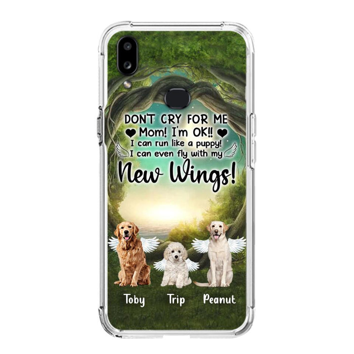 Custom Personalized Dog Phone Case - Best Gift For Dog Lovers - Don'n Cry For Me Mom ! I'm Ok