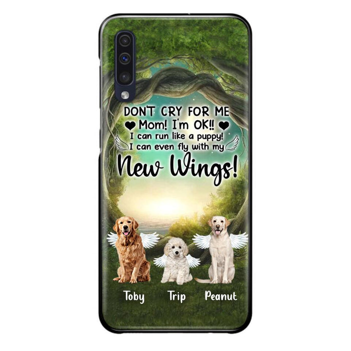 Custom Personalized Dog Phone Case - Best Gift For Dog Lovers - Don'n Cry For Me Mom ! I'm Ok