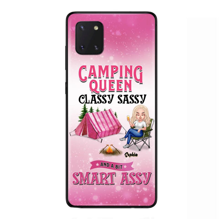 Custom Personalized Camping Queen Phone Case - Gift Idea For Camping Lovers/Mother's Day - Camping Queen Classy Sassy And A Bit Smart Assy - Cases For iPhone And Samsung