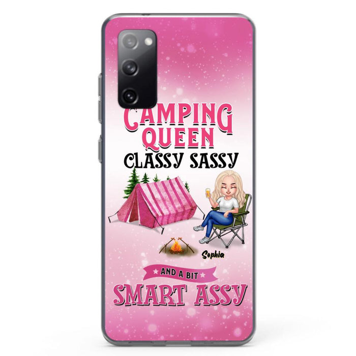 Custom Personalized Camping Queen Phone Case - Gift Idea For Camping Lovers/Mother's Day - Camping Queen Classy Sassy And A Bit Smart Assy - Cases For iPhone And Samsung