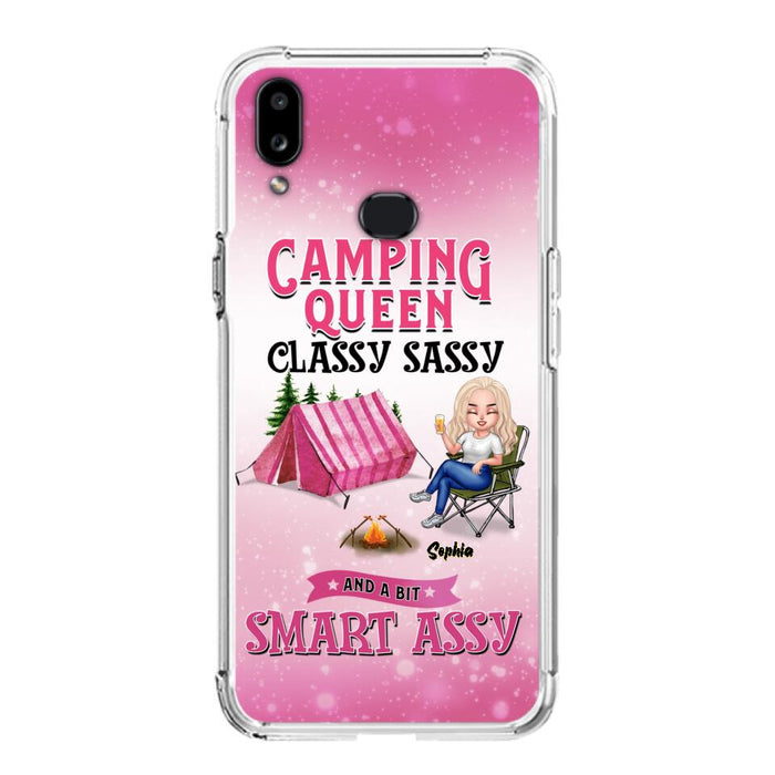 Custom Personalized Camping Queen Phone Case - Gift Idea For Camping Lovers/Mother's Day - Camping Queen Classy Sassy And A Bit Smart Assy - Cases For iPhone And Samsung