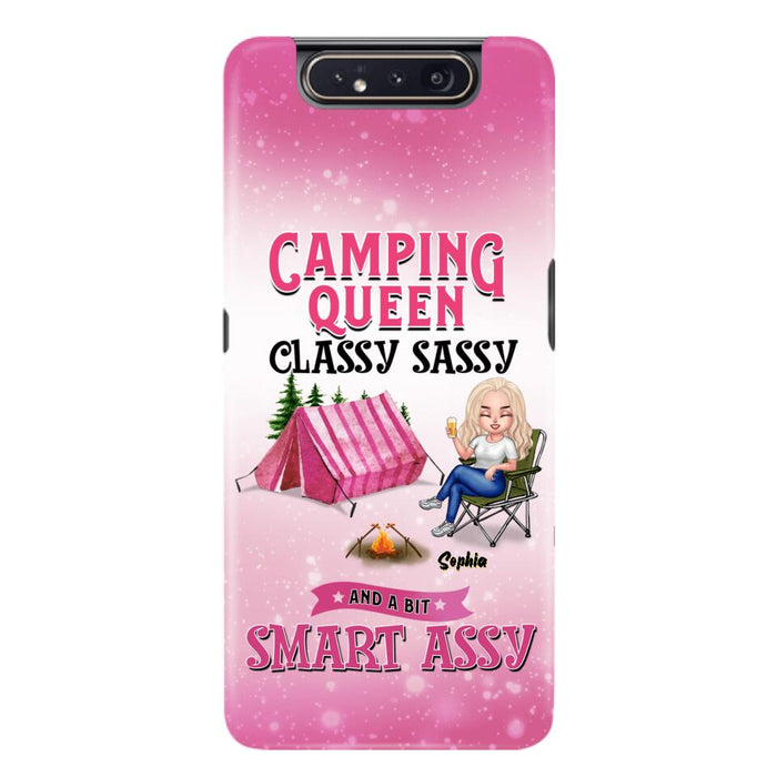 Custom Personalized Camping Queen Phone Case - Gift Idea For Camping Lovers/Mother's Day - Camping Queen Classy Sassy And A Bit Smart Assy - Cases For iPhone And Samsung