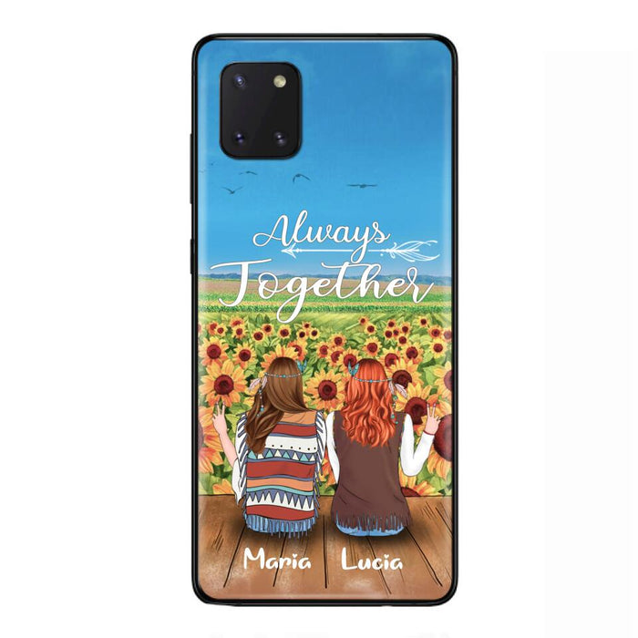 Personalized Hippie Friends Phone Case - Up to 3 Girls - Always Together - F8H385