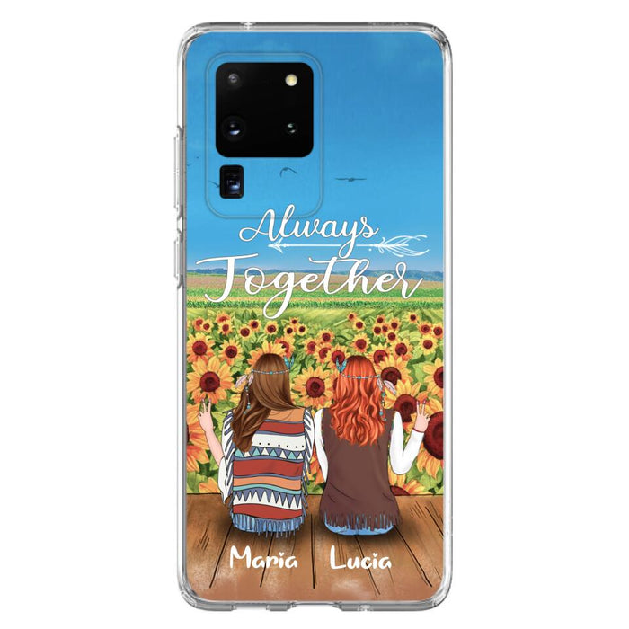 Personalized Hippie Friends Phone Case - Up to 3 Girls - Always Together - F8H385