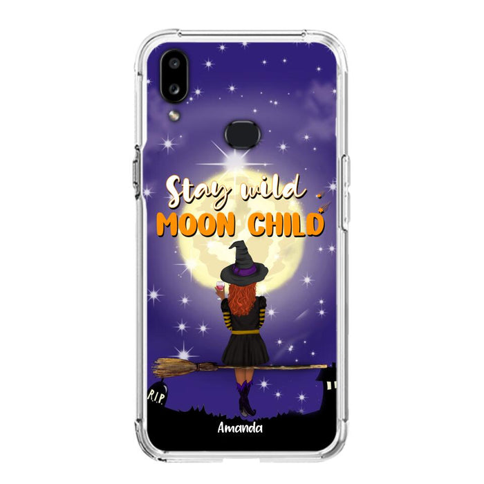 Custom Personalized Witchy Phone Case - Up to 3 Pets- Stay Wild Moon Child - Phone Case For iPhone, Samsung - OCEL9Z