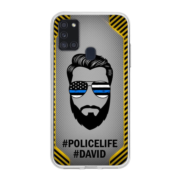 Custom Personalized Policelife Phone Case - Best Gift for Dads - For iPhone And Samsung - NTQYR8