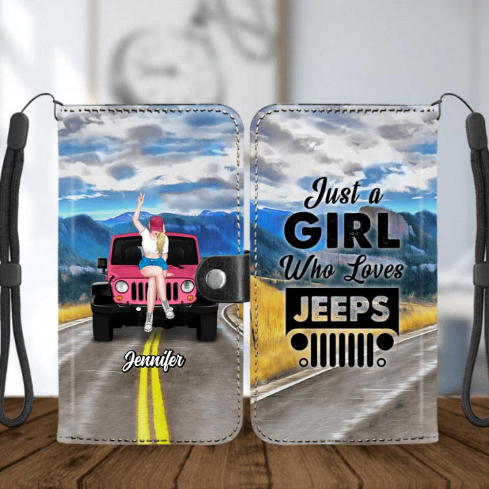 Custom Personalized Off-road Girl Phone Wallets - Gift For Off-road Lover