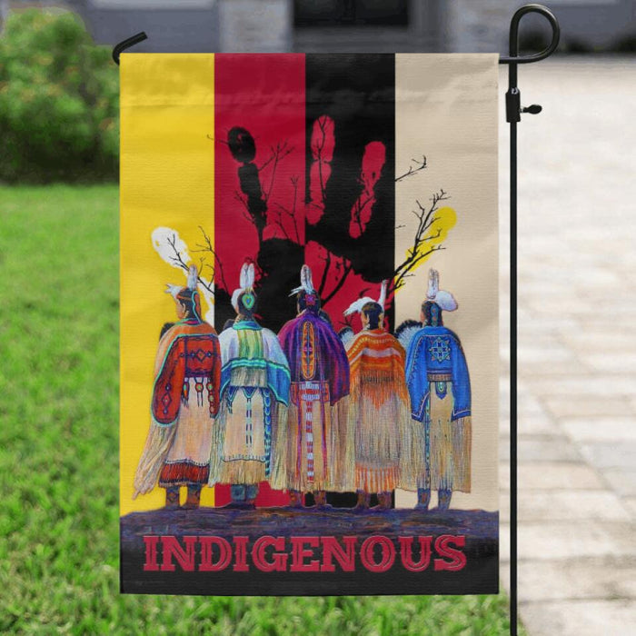 Custom Personalized Native American Flag Sign - Best Gift Idea For Friends