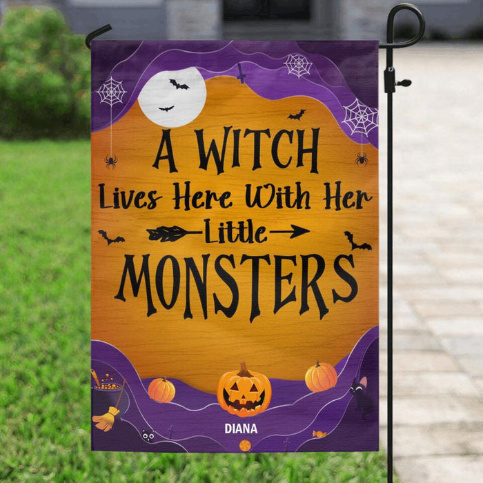 Personalized Pumpkin Flag Sign - Best Idea for Halloween with up to 4 Pumpkins - Wiccan Decor/Pagan Decor