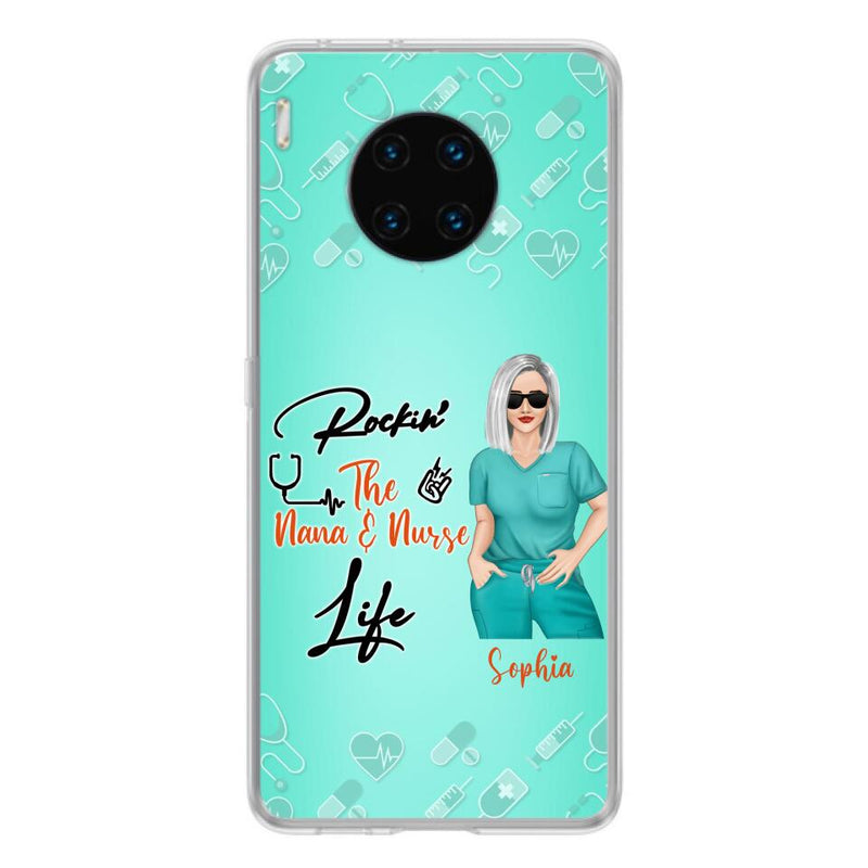 Custom Personalized Nurse Phone Case For Xiaomi/ Oppo/ Huawei - Gift Idea For Mother's Day 2022 - Rockin' The Nana & Nurse