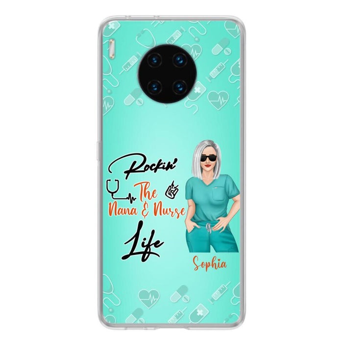 Custom Personalized Nurse Phone Case For Xiaomi/ Oppo/ Huawei - Gift Idea For Mother's Day 2022 - Rockin' The Nana & Nurse