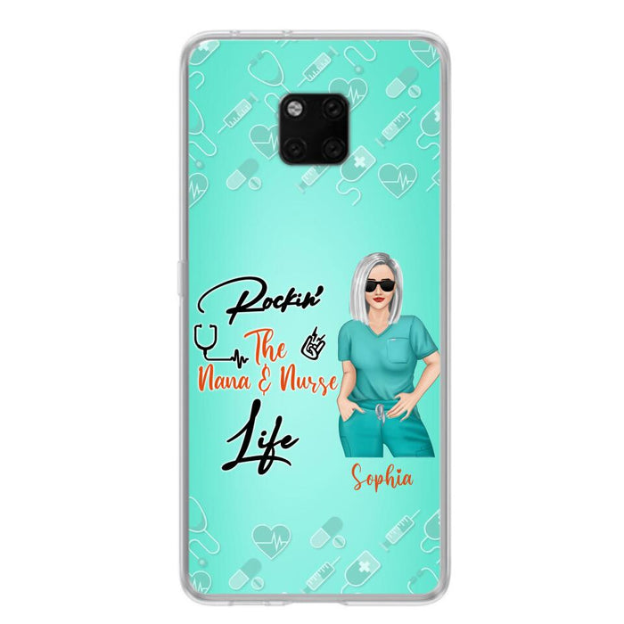 Custom Personalized Nurse Phone Case For Xiaomi/ Oppo/ Huawei - Gift Idea For Mother's Day 2022 - Rockin' The Nana & Nurse