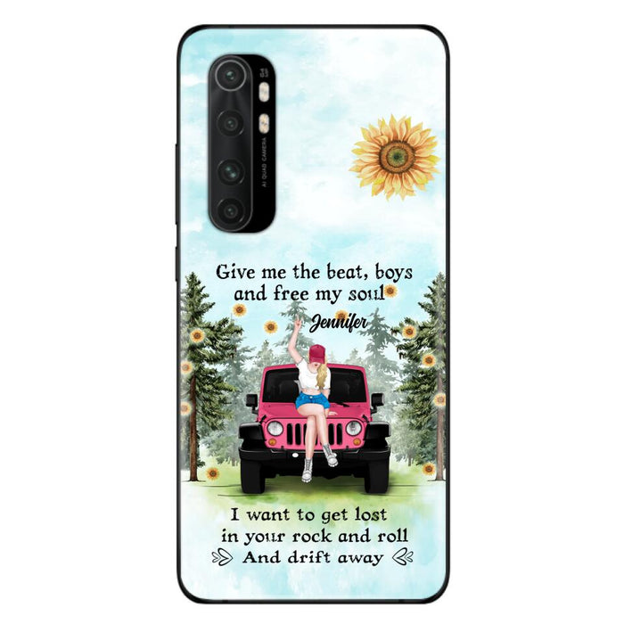 Custom Personalized Off-road Girl Phone Case for Xiaomi/ Oppo/ Huawei - Gift For Off-road Lover - Give Me The Beat, Boys and Free My Soul