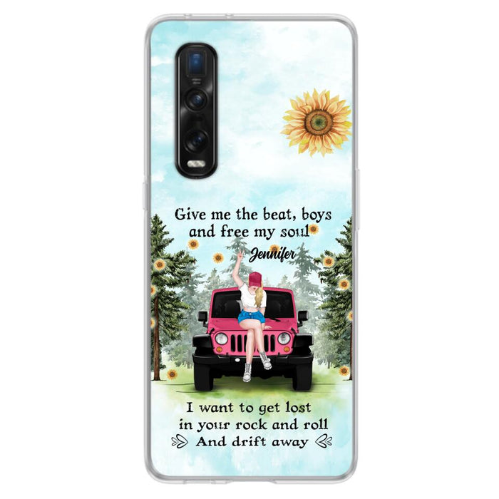 Custom Personalized Off-road Girl Phone Case for Xiaomi/ Oppo/ Huawei - Gift For Off-road Lover - Give Me The Beat, Boys and Free My Soul