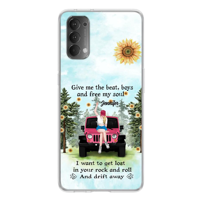 Custom Personalized Off-road Girl Phone Case for Xiaomi/ Oppo/ Huawei - Gift For Off-road Lover - Give Me The Beat, Boys and Free My Soul