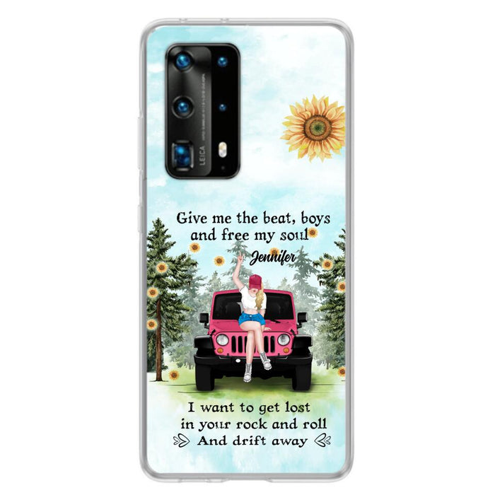 Custom Personalized Off-road Girl Phone Case for Xiaomi/ Oppo/ Huawei - Gift For Off-road Lover - Give Me The Beat, Boys and Free My Soul