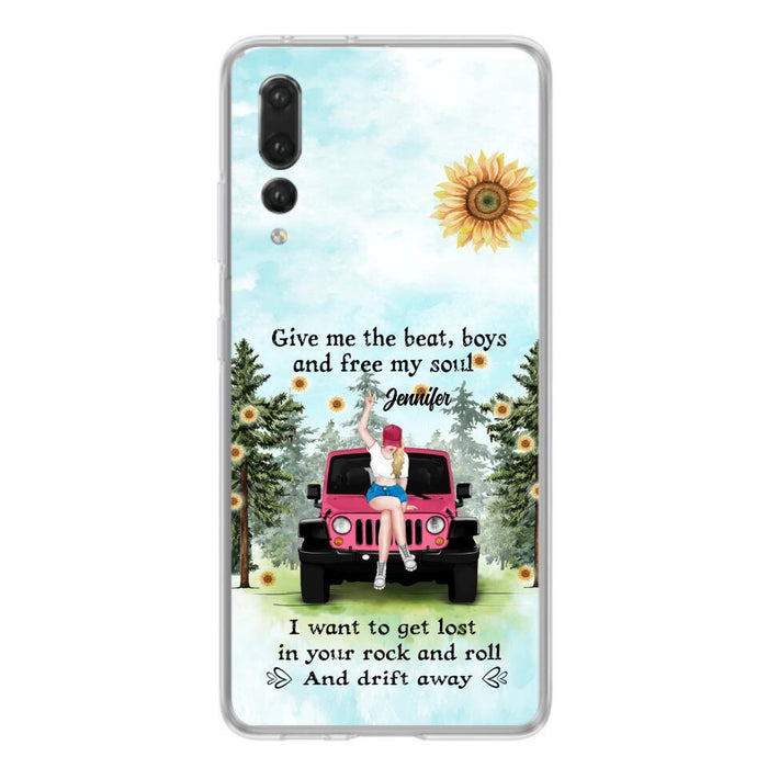 Custom Personalized Off-road Girl Phone Case for Xiaomi/ Oppo/ Huawei - Gift For Off-road Lover - Give Me The Beat, Boys and Free My Soul