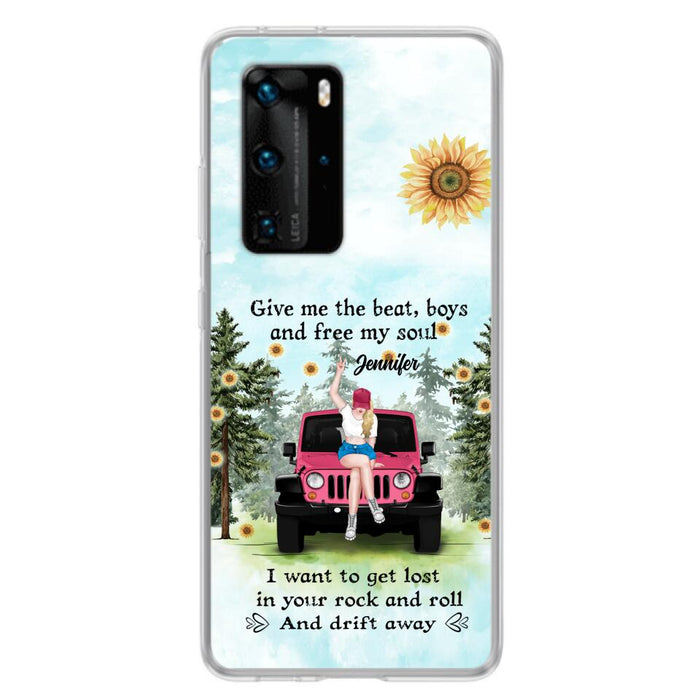 Custom Personalized Off-road Girl Phone Case for Xiaomi/ Oppo/ Huawei - Gift For Off-road Lover - Give Me The Beat, Boys and Free My Soul