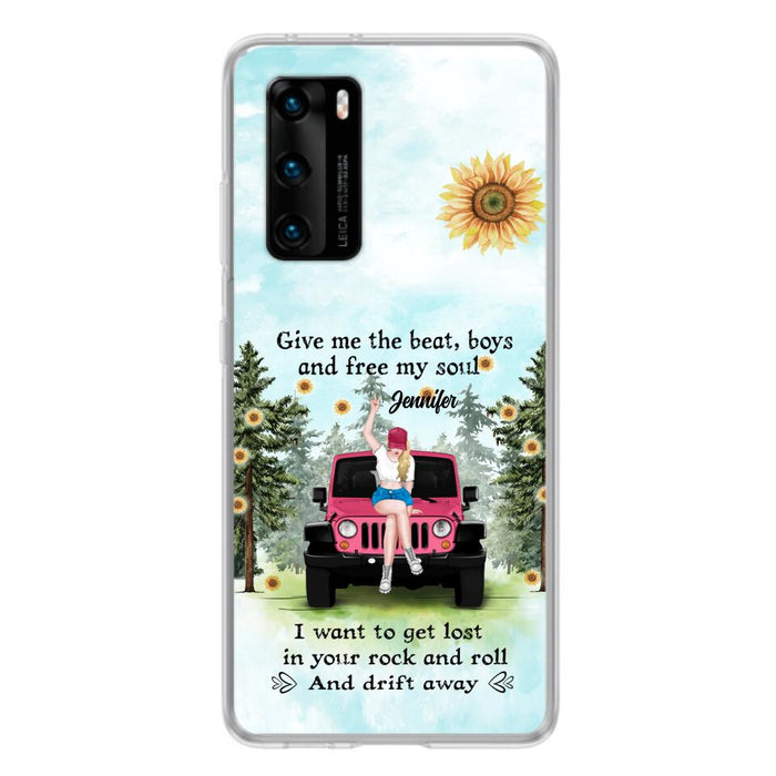 Custom Personalized Off-road Girl Phone Case for Xiaomi/ Oppo/ Huawei - Gift For Off-road Lover - Give Me The Beat, Boys and Free My Soul