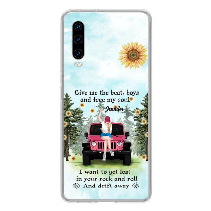 Custom Personalized Off-road Girl Phone Case for Xiaomi/ Oppo/ Huawei - Gift For Off-road Lover - Give Me The Beat, Boys and Free My Soul