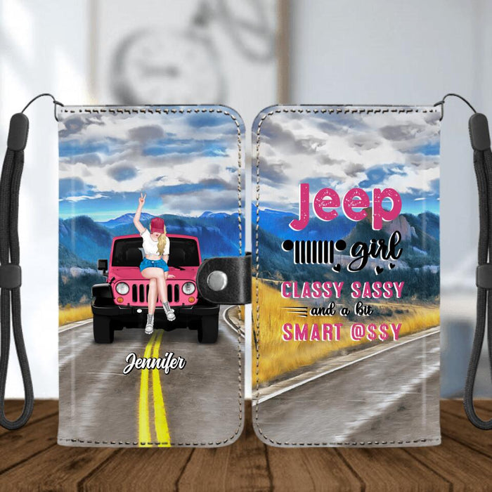 Custom Personalized Off-road Girl Phone Wallets - Gift Idea For Off-road Lover - Give Me The Beat, Boys and Free My Soul