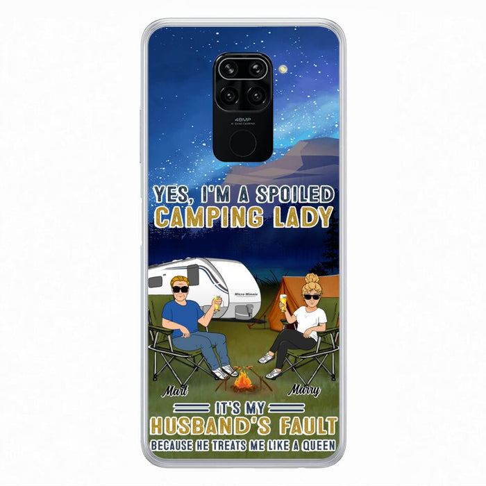 Custom Personalized Husband And Wife Camping Phone Case - Gift Idea For Camping Couple - Yes, I'm A Spoiled Camping Lady - Case For Xiaomi, Oppo And Huawei