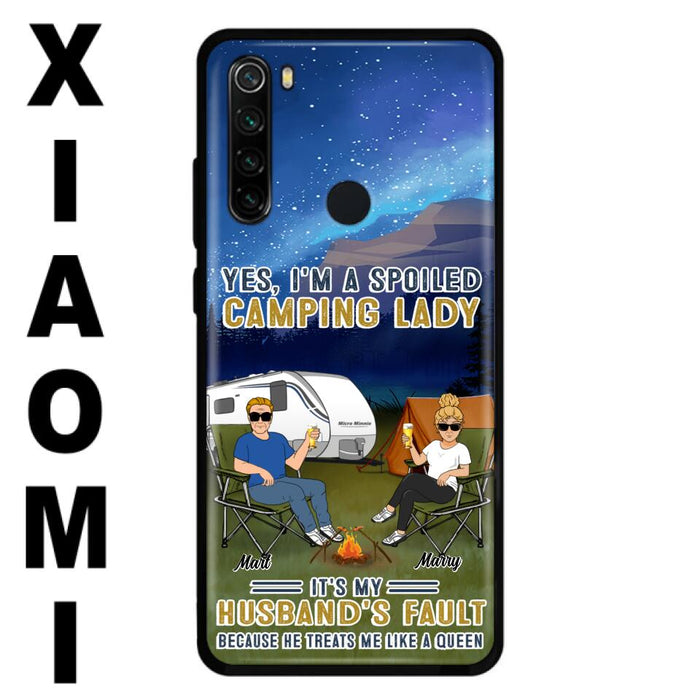 Custom Personalized Husband And Wife Camping Phone Case - Gift Idea For Camping Couple - Yes, I'm A Spoiled Camping Lady - Case For Xiaomi, Oppo And Huawei