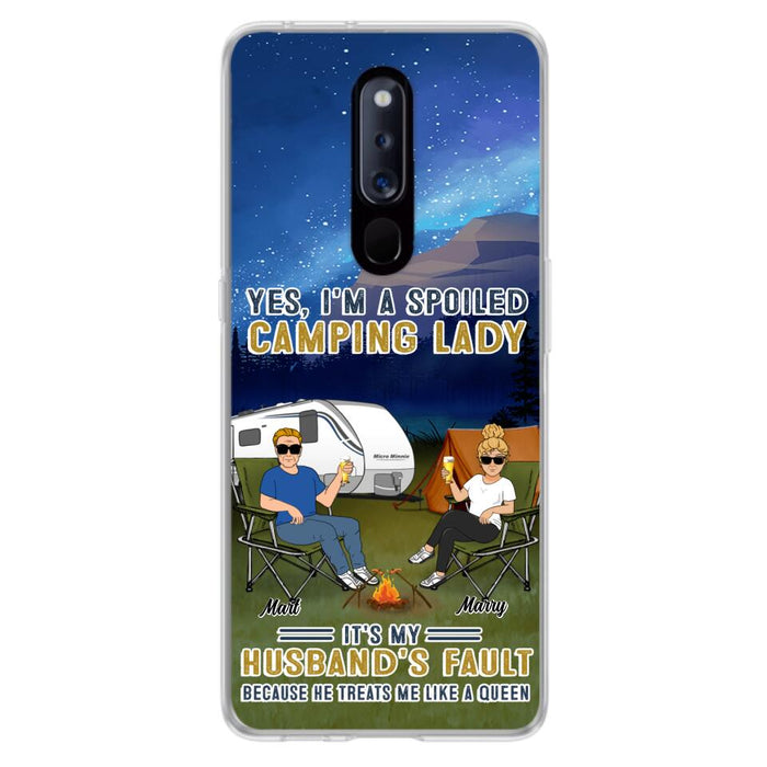 Custom Personalized Husband And Wife Camping Phone Case - Gift Idea For Camping Couple - Yes, I'm A Spoiled Camping Lady - Case For Xiaomi, Oppo And Huawei