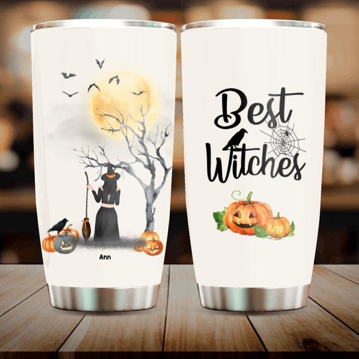 Personalized Witchy Friend Tumbler - Gift For Halloween with upto 3 witches - Best Witches