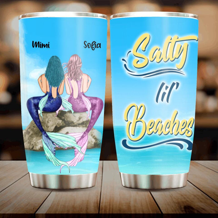 Custom Personalized Little Mermaids Tumbler - Best Idea for Beach Lovers - Salty Lil' Beaches