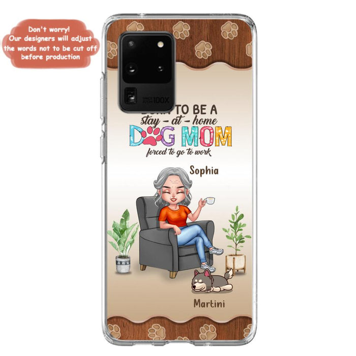 Custom Personalized Dog Mom Phone Case - Upto 4 Dogs - Retired Gift Idea For Mother - Dog Lover