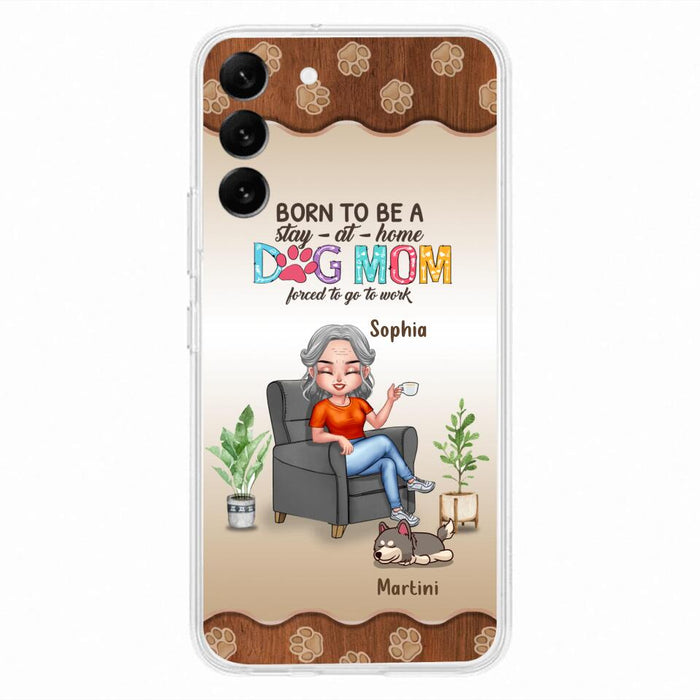 Custom Personalized Dog Mom Phone Case - Upto 4 Dogs - Retired Gift Idea For Mother - Dog Lover