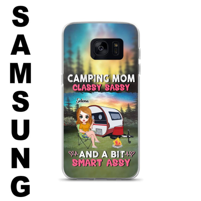 Custom Personalized Camping Mom Phone Case - Gift Idea For Camping Lover/ Mother's Day - Camping Mom Classy Sassy And A Bit Smart Assy - Case For iPhone And Samsung