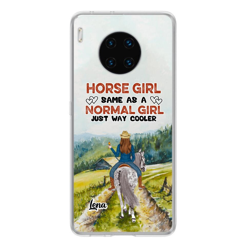 Personalized Horse Girl Phone Case - Up to 3 People - Gift Idea For Horse Lover - Horse Girl Same As A Normal Girl Just Way Cooler - Case For Xiaomi/Huawei/Oppo