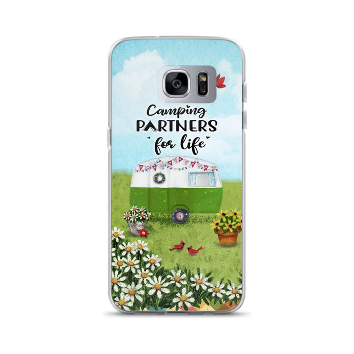 Custom Personalized Happy Campers Phone Case - Gift Idea For Camping Lover - Case For iPhone And Samsung